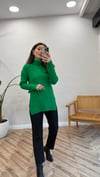 ÇİMEN YEŞİL 0102  BALIKÇI YAKA KAZAK