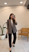 DİLVİN 0788 BLAZER CEKET KOYU VİZON S