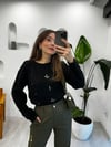 DİLVİN 10462 TAŞ İŞLEME KAZAK SİYAH STD
