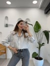 EKRU 0024 ÇİZGİLİ GÖMLEK 