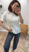 EKRU 0286 CEP İŞLEMELİ TSHİRT 