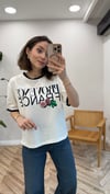EKRU 0362 YAZI BASKILI TSHİRT 