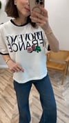 EKRU 0362 YAZI BASKILI TSHİRT 
