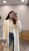 EKRU 0804 KUŞAKLI UZUN HIRKA 