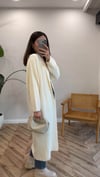 EKRU 0804 KUŞAKLI UZUN HIRKA 
