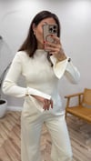 EKRU 0811 YIRTMAÇLI  KAZAK 