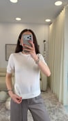 EKRU  0872 LİYOSEL KARIŞIM BLUZ 