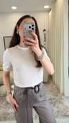 EKRU  0872 LİYOSEL KARIŞIM BLUZ 