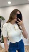 EKRU 10651 KISA KOL TRİKO KAZAK