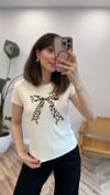 EKRU 1140 KURDELE BASKILI TİŞÖRT
