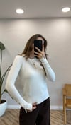EKRU 1267 BEBE YAKA DROPLU TRİKO
