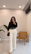 EKRU 1450 ÇİFT KEMER DETAY PANTOLON 