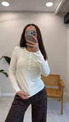 EKRU 1544 DÜĞMELİ BLUZ 