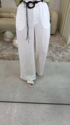 EKRU 1861 KETEN PANTOLON