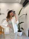 EKRU 2418 KREP GÖMLEK 