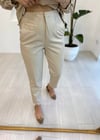 EKRU 2460 ZARA MODEL DERİ PANTOLON