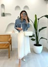 EKRU 26471 PİLİSELİ ŞİFON ETEK 