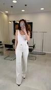 EKRU 2696 ÇİZGİLİ PANTOLON 