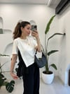 EKRU 2893 YAN BAĞLAMALI BLUZ