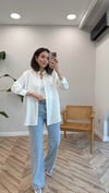 EKRU 2908 PUL İŞLEME GÖMLEK