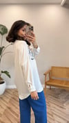 EKRU 2951 ÇİÇEK İŞLEME GÖMLEK 
