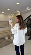 EKRU 3120 TRİKO VE NAKIŞ DETAY SWEAT 
