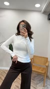 EKRU 31433 YARIM BALIKÇI YAKA BLUZ 