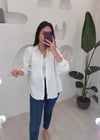 EKRU 33107 DESENLİ GÖMLEK 
