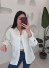 EKRU 33108 GÜPÜR DETAY GÖMLEK 