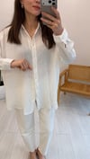 EKRU 3344 PUL DETAY GÖMLEK 
