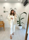 EKRU 33534 KETEN NAKIŞLI GÖMLEK 