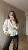 EKRU 3391 PİLE DETAY GÖMLEK 