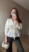 EKRU 3391 PİLE DETAY GÖMLEK 