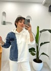 EKRU 34093 KOT DETAY SWEATSHİRT