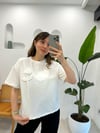 EKRU 34546 GÜL DETAYLI SWEAT 
