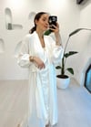 EKRU 3842 İNCE ÇİZGİLİ KAFTAN 