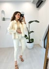 EKRU 4022 LEATHER CEKET