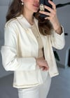 EKRU 4022 LEATHER CEKET