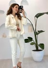 EKRU 4022 LEATHER CEKET