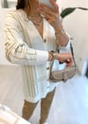 EKRU 4089 SİMLİ TRİKO HIRKA 