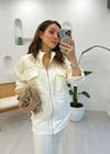 EKRU 4191 JAKAR GARNİ PAMUKLU TAKIM 