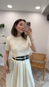 EKRU 4465 ÇİÇEKLİ TRİKO KAZAK