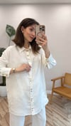 EKRU 4845 KETEN GÖMLEK