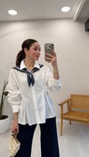 EKRU 5803 ŞAL DETAY GÖMLEK 