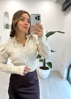 EKRU 60183 BİSİKLET YAKA FIRFIRLI KAZAK