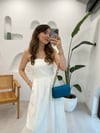 EKRU 6352 ÇİZGİLİ ELBİSE 