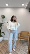 EKRU 6471 DANTELLİ GÖMLEK 