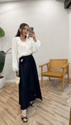 EKRU 6626 VOLANLI BLUZ 