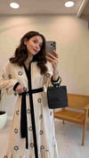 EKRU 6733 BAĞLAMALI ROZA ELBİSE