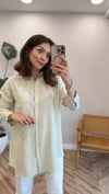 EKRU 7127 YILDIZ DETAY TENSEL GÖMLEK
